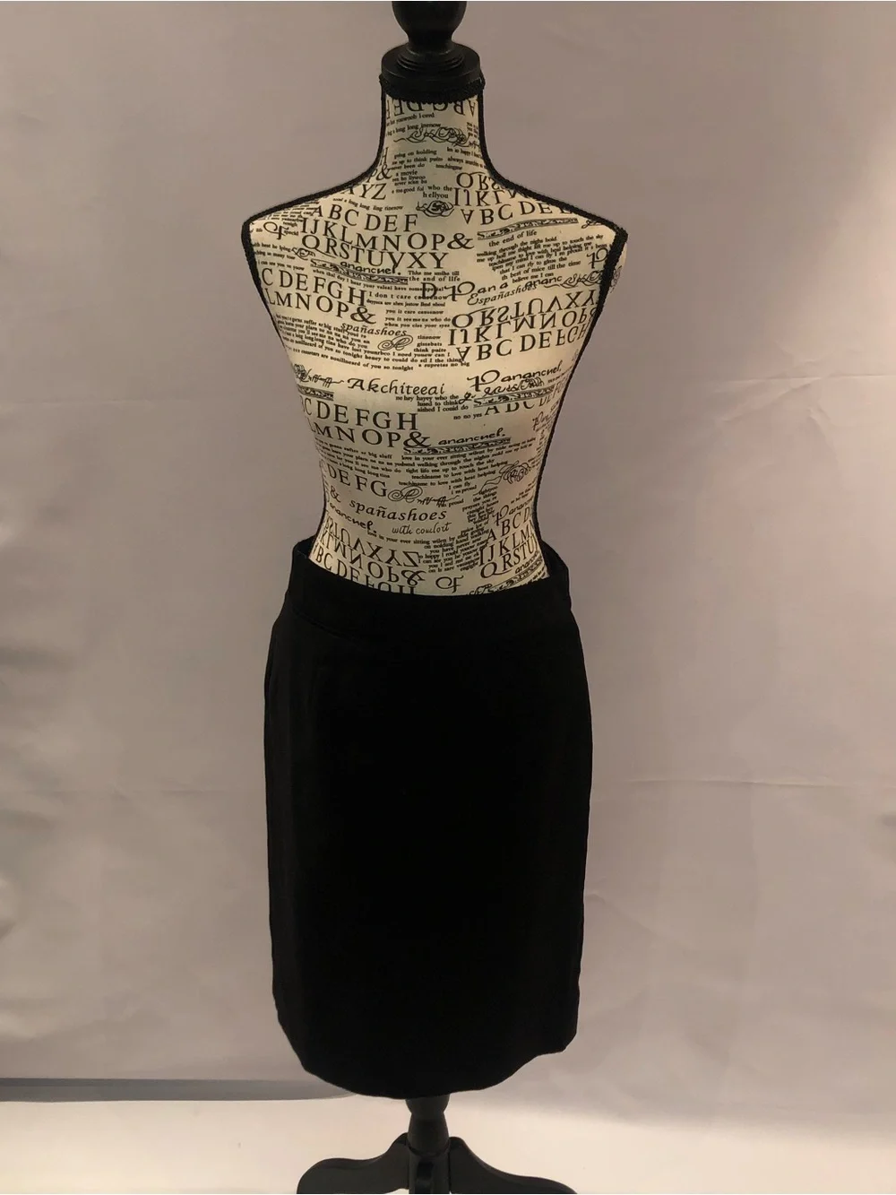 J. Crew Black Midi Skirt - Tailored A-Line